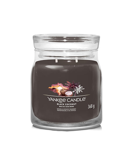 Yankee Candle Black Coconut signature svíčka střední 368 g