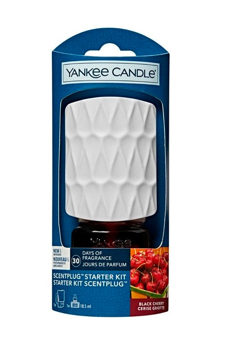 Kit orgánico eléctrico Yankee Candle aroma a cereza negra en el cajón