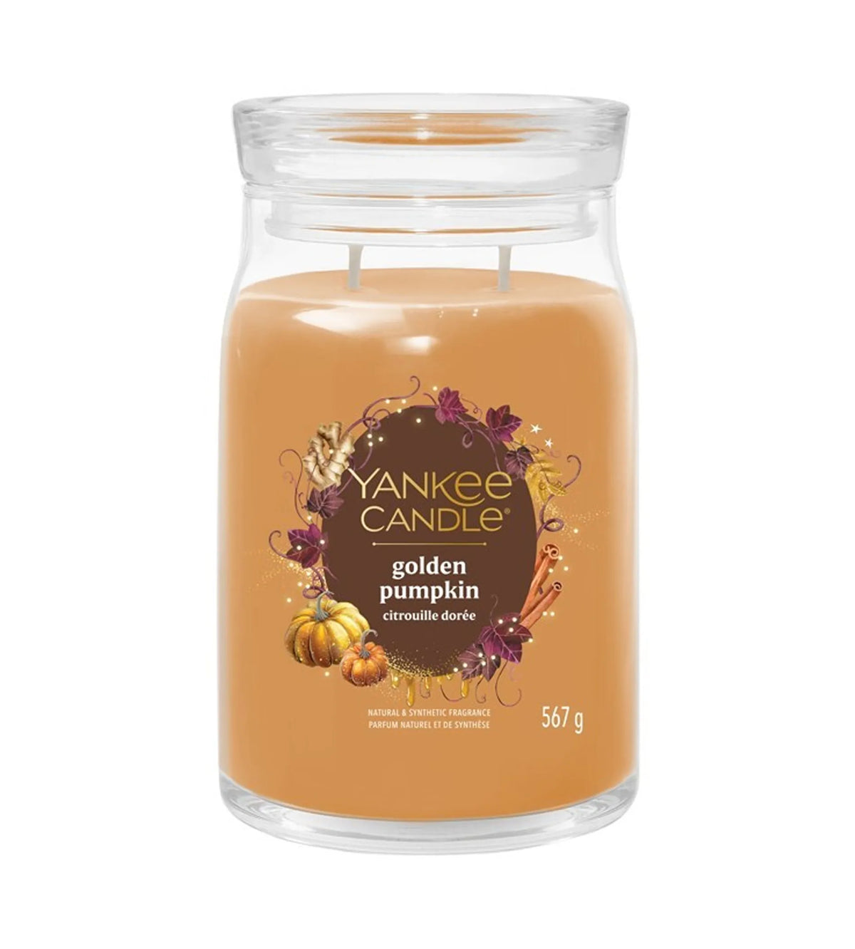Yankee Candle Golden Pumpkin Signature Scented Candle 567g