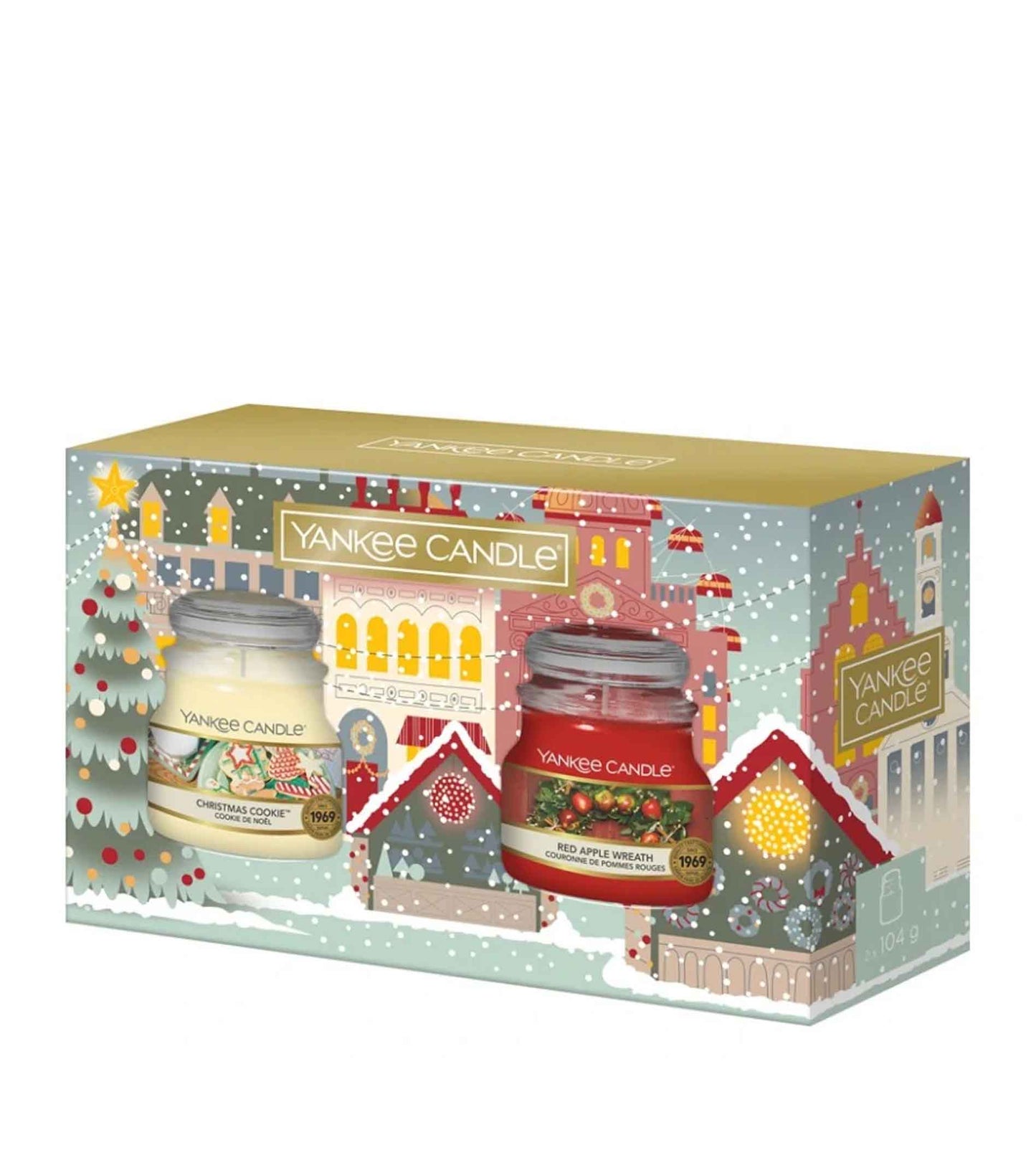 Yankee Candle Passport to the Holidays SET (Scented Candle 104g + Scented Candle 104g)
