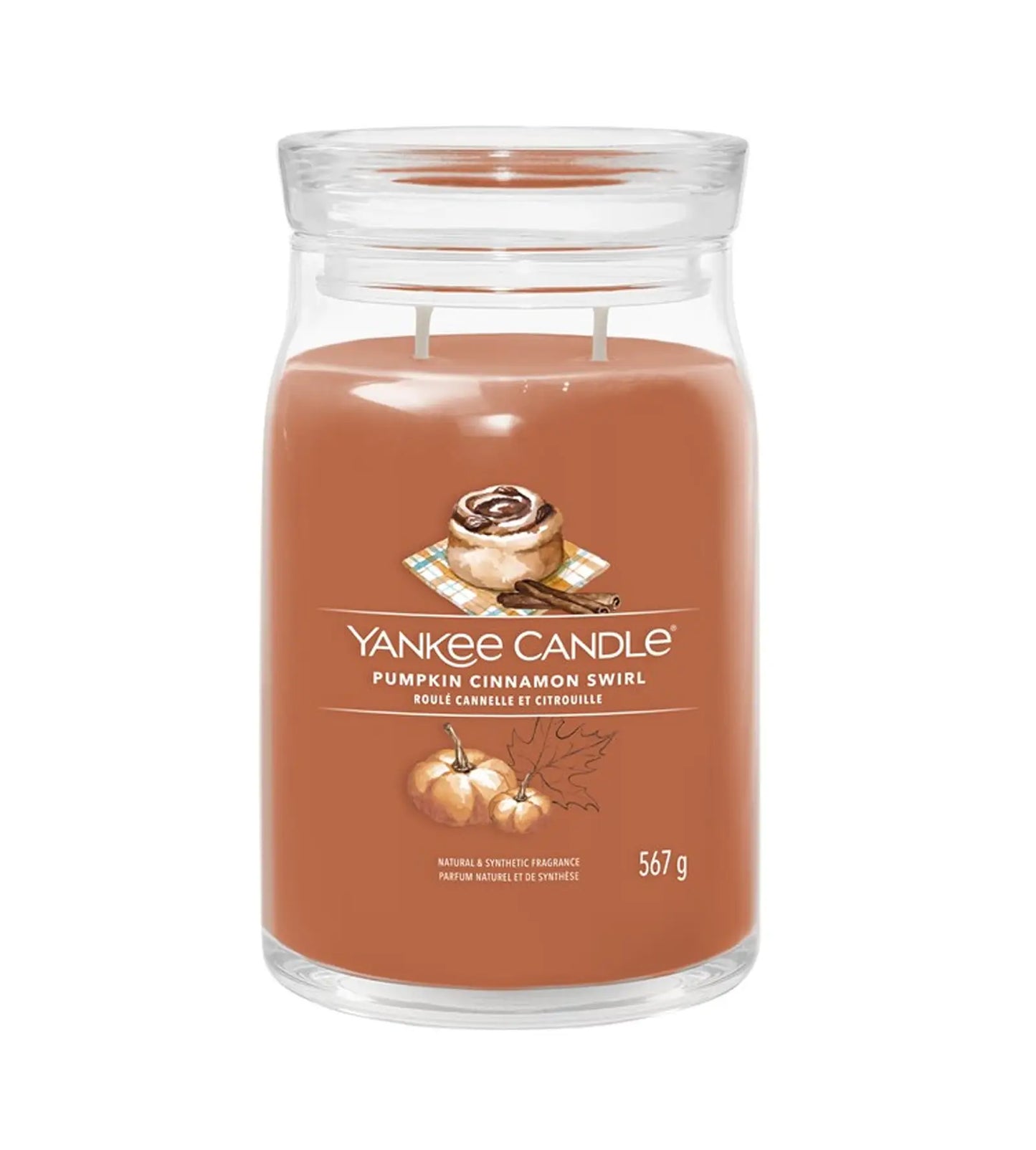 Yankee Candle Pumpkin Cinnamon Swirl Signature Candle 567g