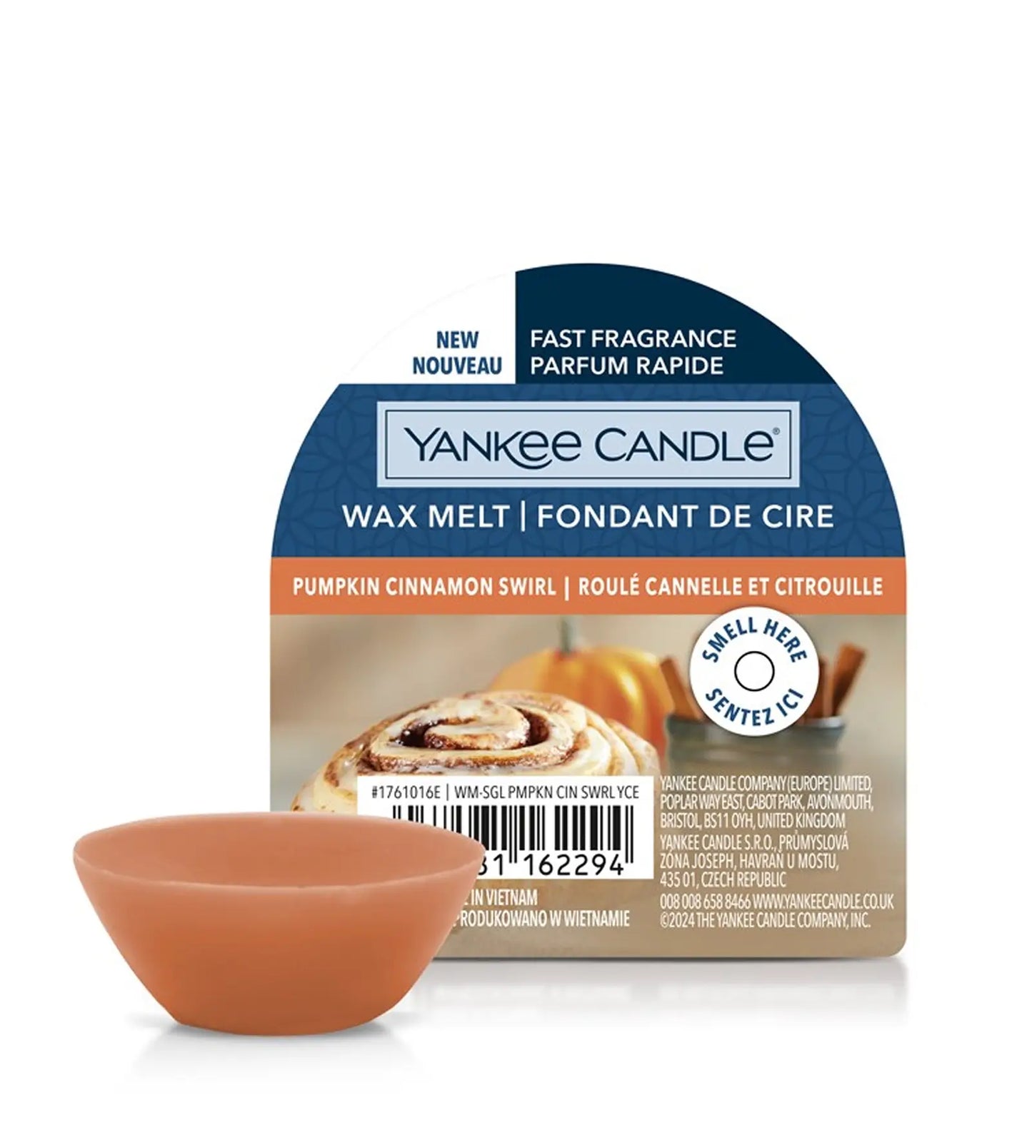 Yankee Candle Pumpkin Cinnamon Swirl Wax Melt 22g