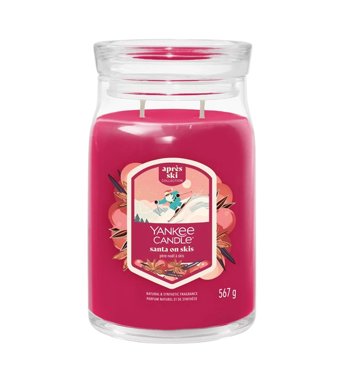 Yankee Candle Santa On Skis Signature Scented Candle 567g