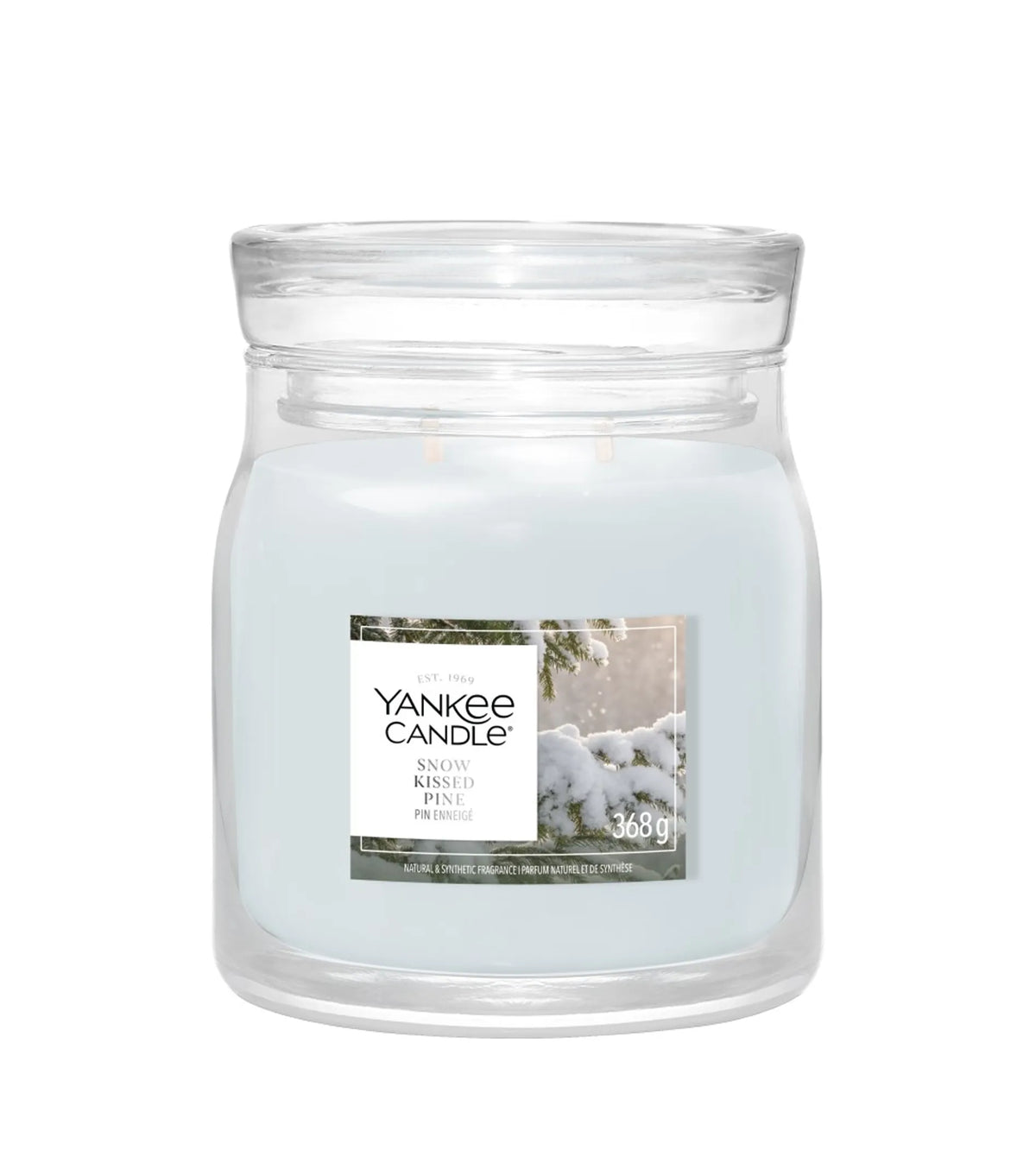 Yankee Candle Snow Kissed Pine Signature Scented Candle 368g
