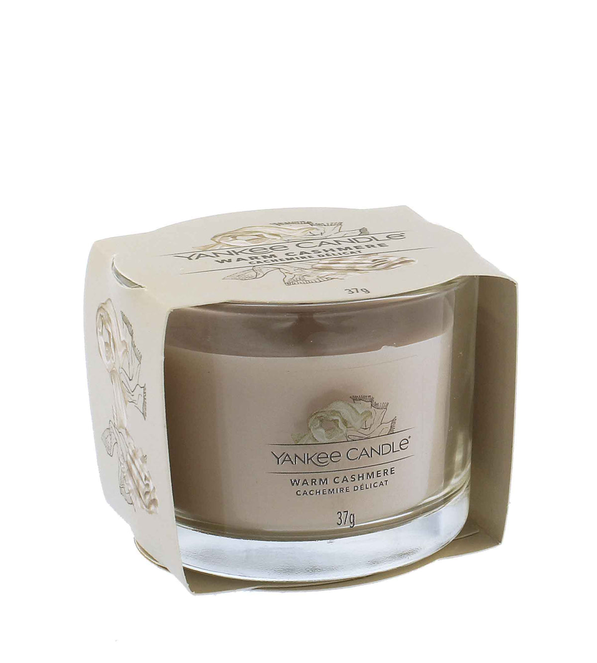 Yankee Candle Warm Cashmere votivní svíčka ve skle 37 g