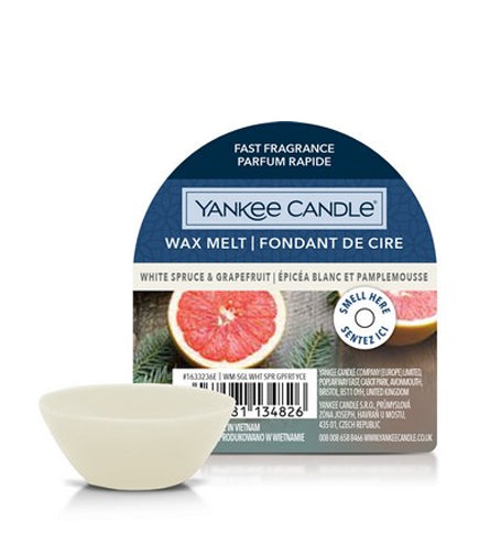 Yankee Candle White Spruce & Grapefruit vonný vosk 22 g