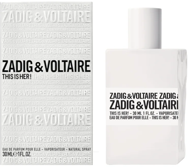 Zadig & Voltaire This is Her! Eau De Parfum Femme 30ml