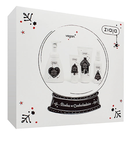 Ziaja Choco Plum SET (SG 160ml + Foam Wash 250ml + Hand Cream 50ml + Mist 100ml)