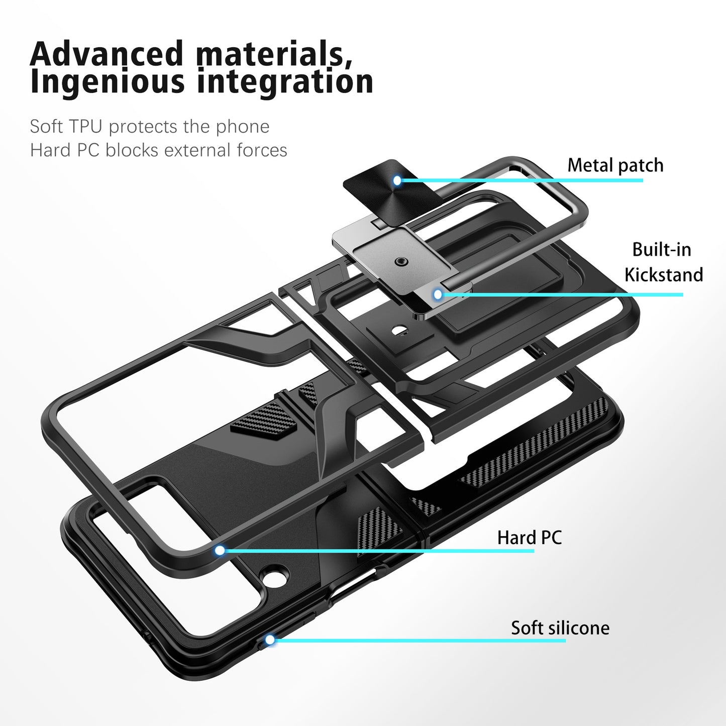 Coque de protection pliable pour Samsung Z Flip3
