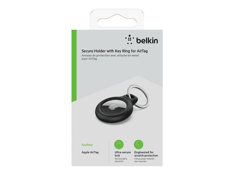 Belkin Airtag Protection avec porte-clés Noir Belkin