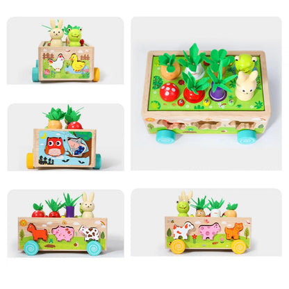 Jouets Montessori, jouet de développement, jeu de récolte de carottes, jouet en bois