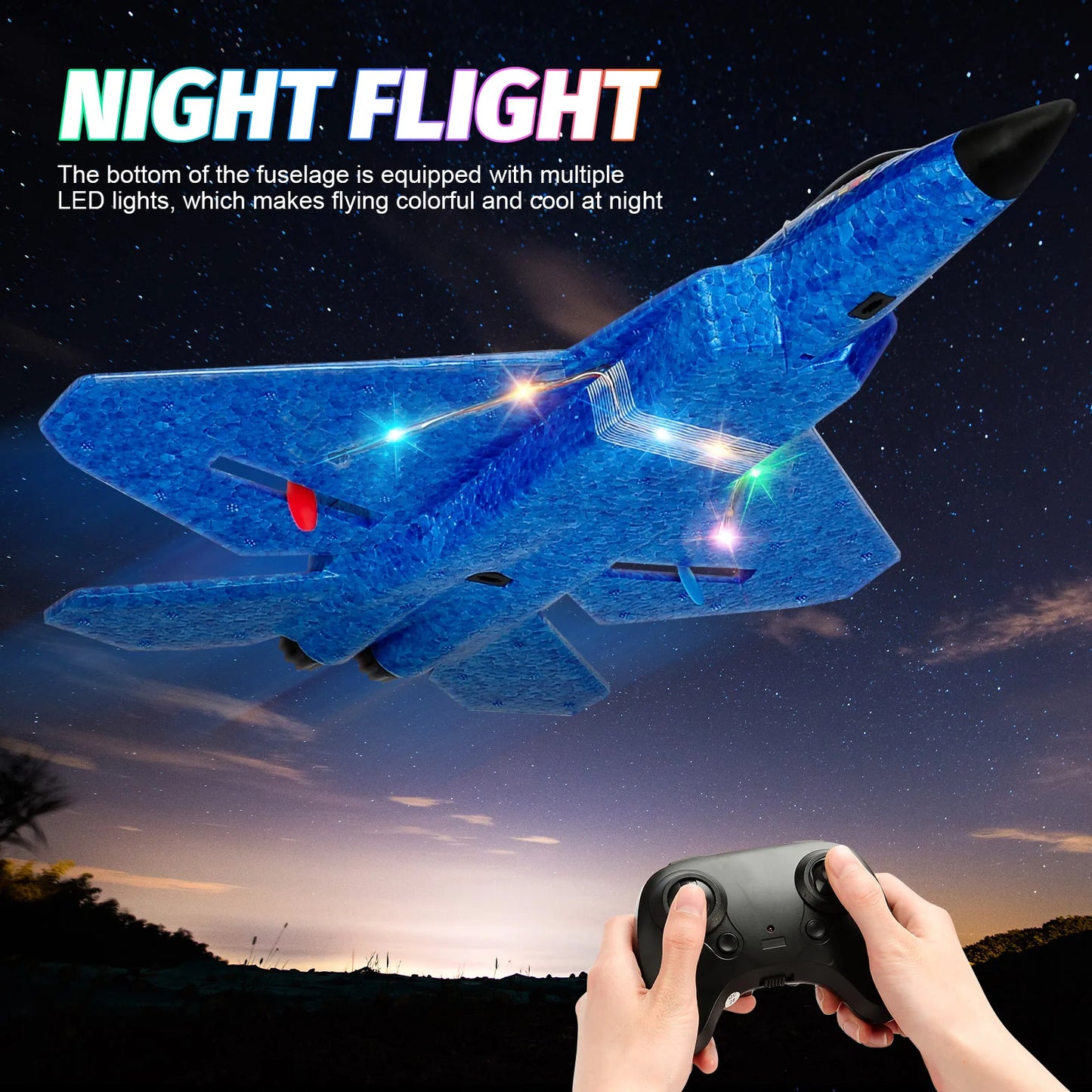 Avion RC F22 raptor télécommandé 2.4G, en mousse EPP, jouets pour enfants