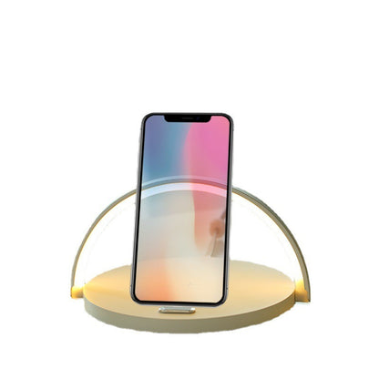 Lampe de bureau circulaire à chargement sans fil Rainbow Light 15 W