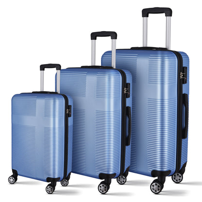 Ensemble de bagages 3 pièces avec serrure TSA ABS