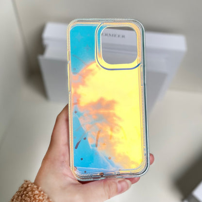 Coque colorée avec feux d'artifice étoilés iPhone 13/12/14 Pro Max
