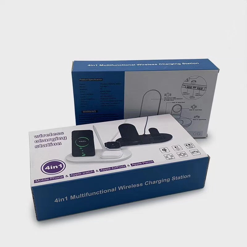 Chargeur sans fil 3 en 1 10 W pour téléphone portable - Support de chargement sans fil 4 en 1