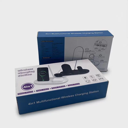 Chargeur sans fil 3 en 1 10 W pour téléphone portable - Support de chargement sans fil 4 en 1