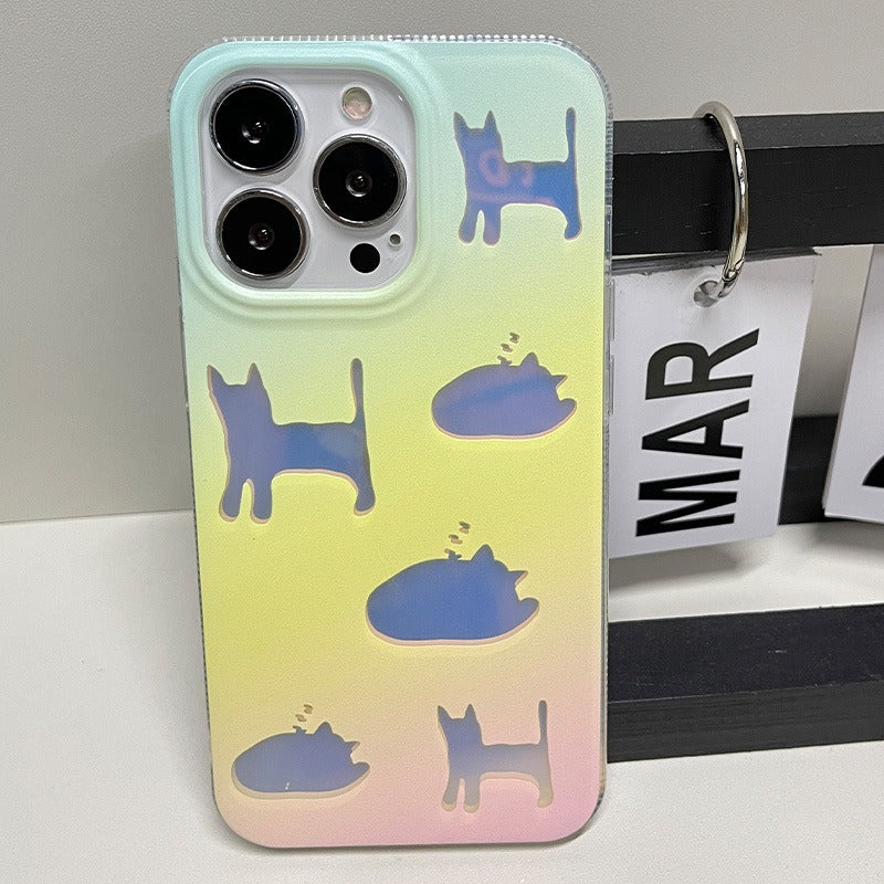 Coque colorée avec feux d'artifice étoilés iPhone 13/12/14 Pro Max