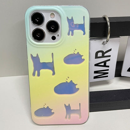 Coque colorée avec feux d'artifice étoilés iPhone 13/12/14 Pro Max