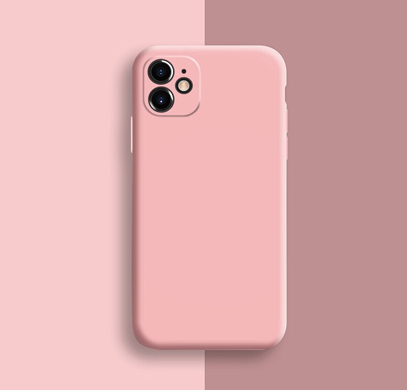 Coque en silicone pour iPhone 11 Pro Max, protection complète