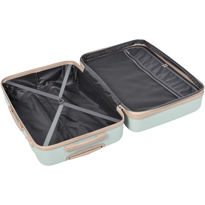 Ensembles de bagages de haute qualité extensible ABS Hardshell 3 pièces gris vert