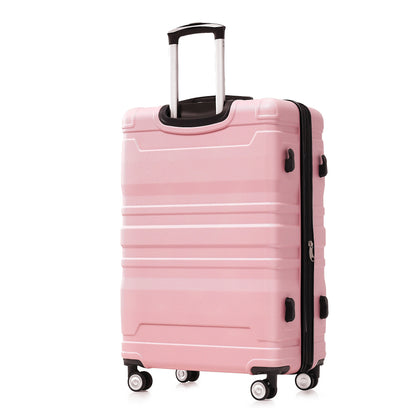 Ensembles de bagages de haute qualité extensible ABS Hardshell 3 pièces rose