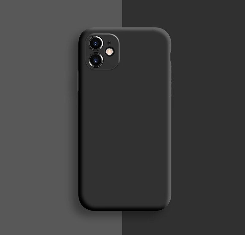 Coque en silicone pour iPhone 11 Pro Max, protection complète