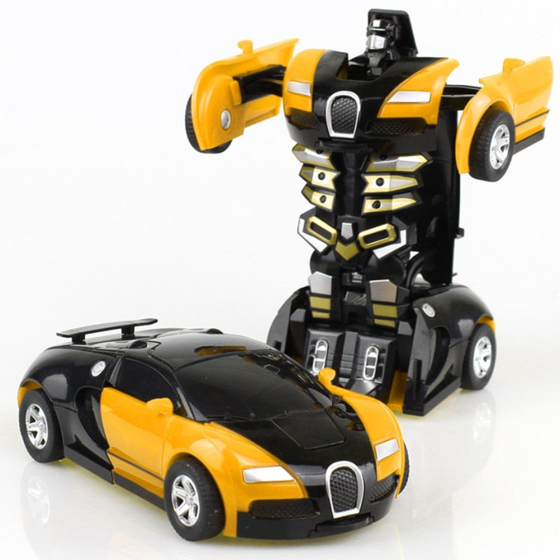 Robot à transformation automatique, modèle de voiture en plastique