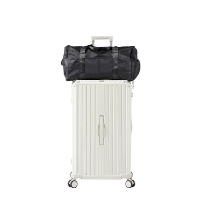 Ensemble de bagages 4 pièces (20"/24"/29"/sac de voyage), bagage léger et durable en PC + ABS avec porte-gobelet pliable, serrure TSA, blanc