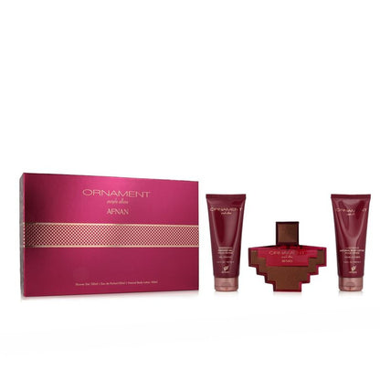 Afnan Ornament Purple Allure Eau de Parfum 100 ml + Gel douche 100 ml + Lait corps 100 ml Femme