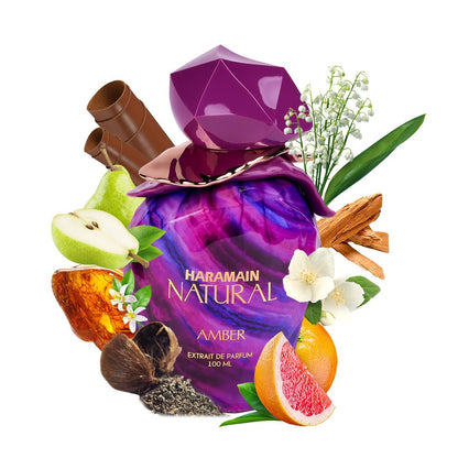 Al Haramain Natural Amber Extrait de Parfum 100 ml – Unisexe