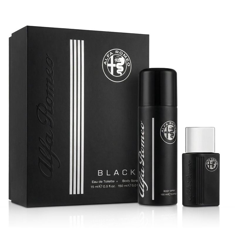 Alfa Romeo Black Eau de Toilette 15 ml + Brume pour le corps 150 ml Homme