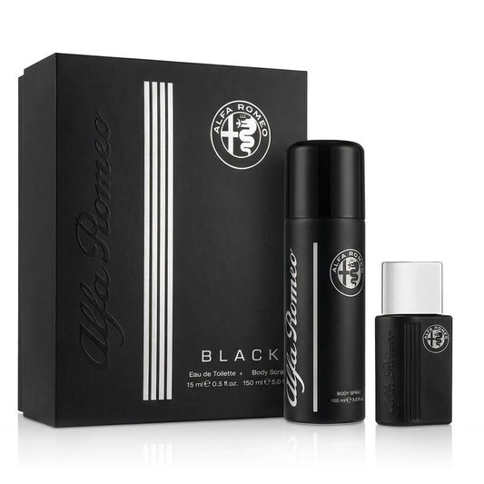 Alfa Romeo Black Eau de Toilette 15 ml + Brume pour le corps 150 ml Homme