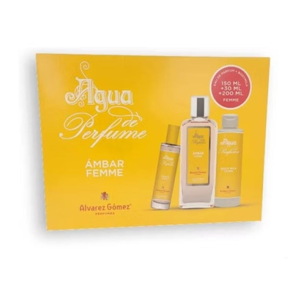 Alvarez Gomez Ambar Femme Eau de Parfum 150ml + EDP 30ml + Lait corps 200ml