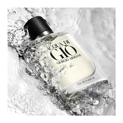 Armani Acqua di Giò Pour Homme Eau de Parfum Rechargeable 125 ml – Parfum Homme Frais, Marin & Boisé