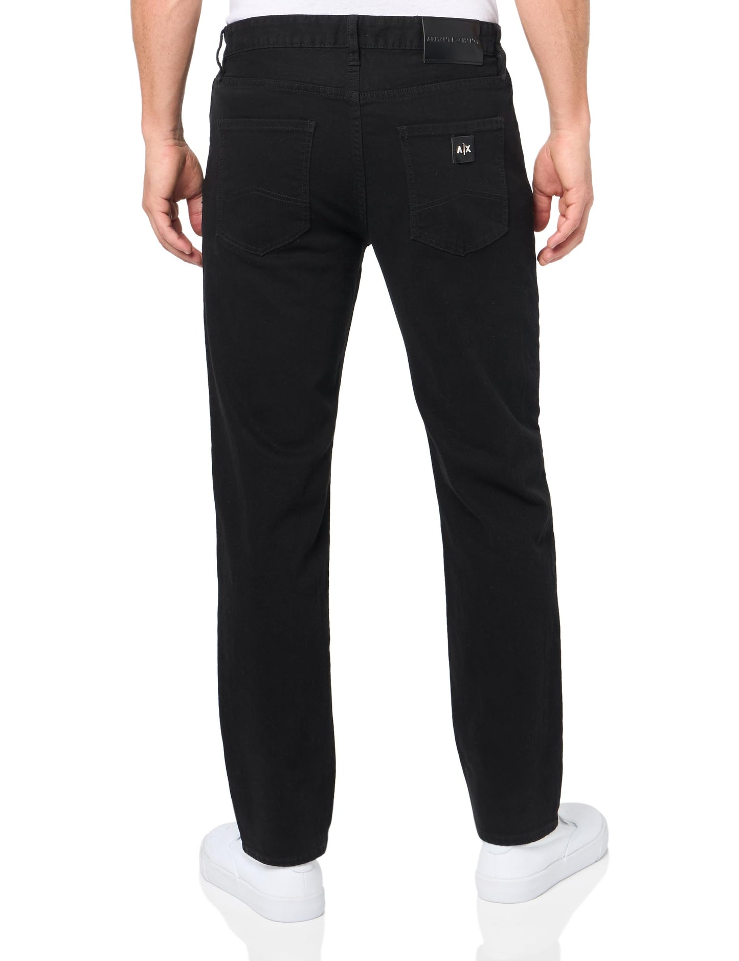 Armani Exchange Essential J13 Slim Fit Jean en coton stretch, noir, taille 40 homme