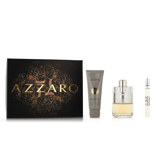 Azzaro Wanted Coffret Eau de Toilette 100 ml + EDT 10 ml + Shampooing Cheveux & Corps 75 ml Homme