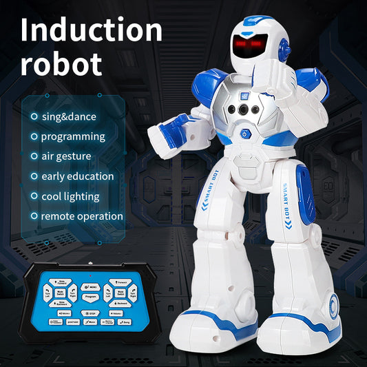Robot Intelligent de Police de guerre mécanique, Induction infrarouge, jouets télécommandés pour enfants
