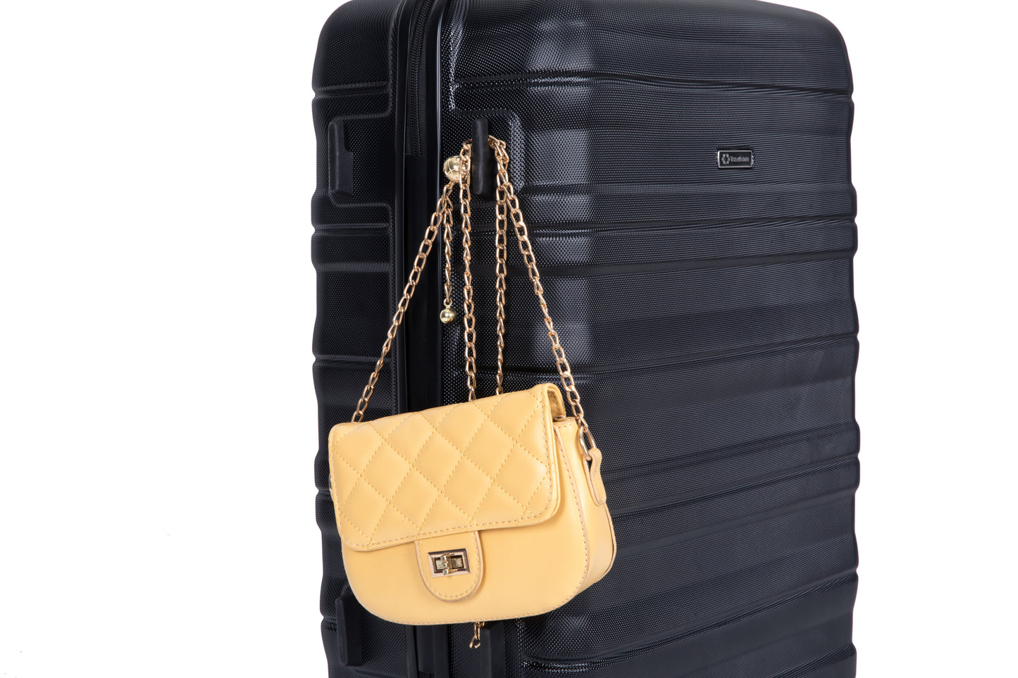 Ensembles de bagages extensibles 3 pièces, valise PC légère et durable avec deux crochets, roulettes pivotantes, serrure TSA, (21/25/29) noir