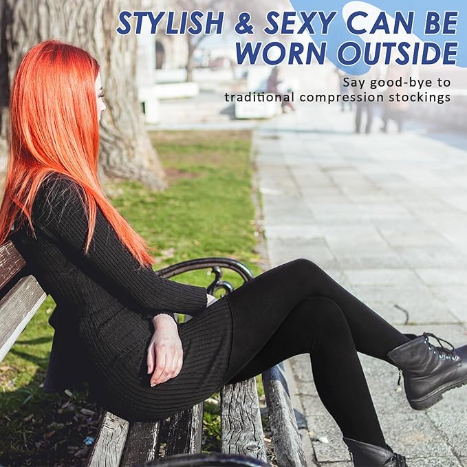 Beister Chaussettes de compression médicale 15-20 mmHg pour hommes et femmes Taille L