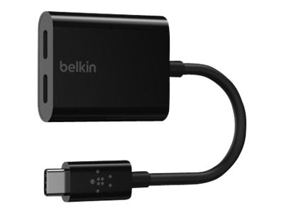 Belkin Connect Audio + Charge - casque/adaptateur de charge USB - F7U081BTBLK Belkin