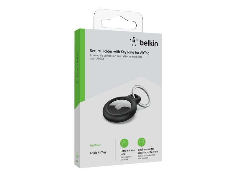 Belkin Airtag Protection avec porte-clés Noir Belkin