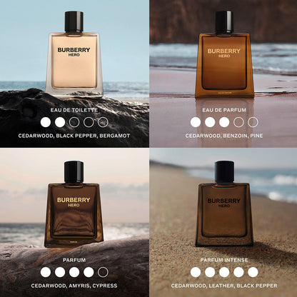 Burberry Hero Parfum Intense Recharge 200 ml Homme : la puissance boisée et cuir signée Burberry