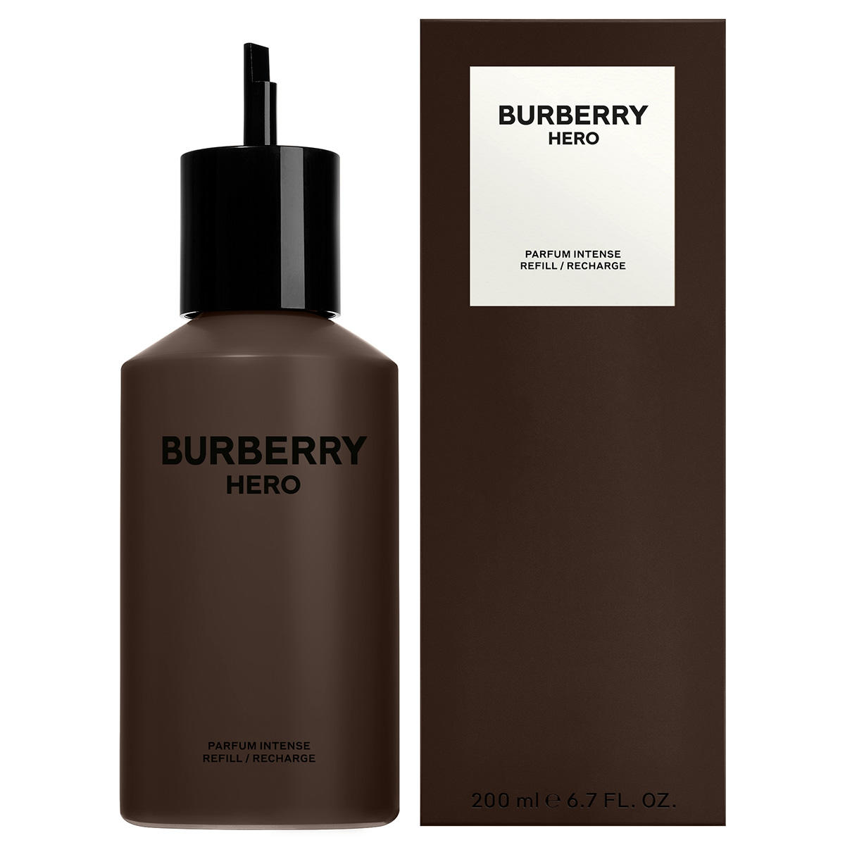 Burberry Hero Parfum Intense Recharge 200 ml Homme : la puissance boisée et cuir signée Burberry