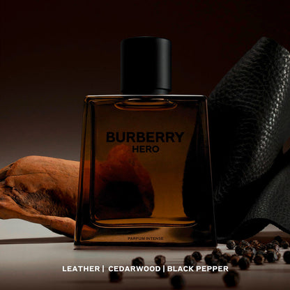 Burberry Hero Parfum Intense Recharge 200 ml Homme : la puissance boisée et cuir signée Burberry