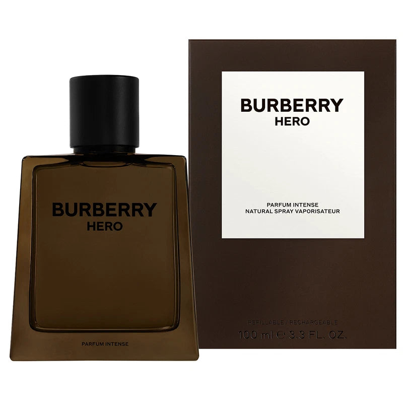 Burberry Hero Parfum Intense Homme 100 ml – Parfum Boisé Cuiré Intense