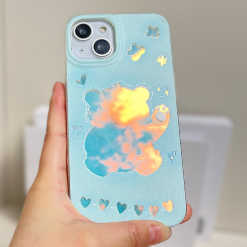 Coque colorée avec feux d'artifice étoilés iPhone 13/12/14 Pro Max