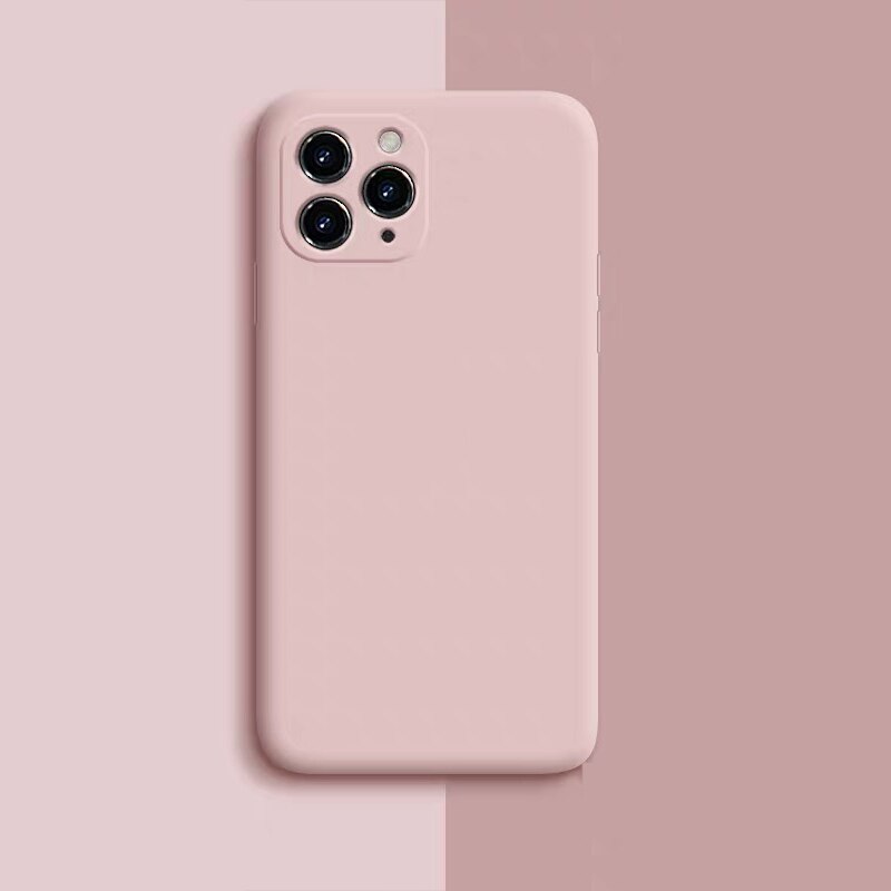 Coque en silicone pour iPhone 11 Pro Max, protection complète