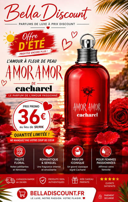 Cacharel Amor Amor Eau de Toilette 100 ml Femme – Le parfum de l’amour passionné