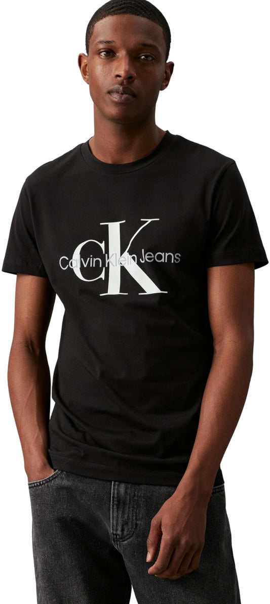 Calvin Klein Core Monologo Slim Tee J30j320935, T-shirt à manches courtes, noir (Ck Black), taille XL homme